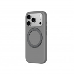 NUOSTABUS „Cloudie“ „iPhone 17 Pro Max“ dėklas su stovu – pilkas