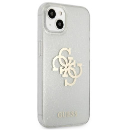 Guess Glitter 4G Big Logo dėklas iPhone 13 mini - skaidrus