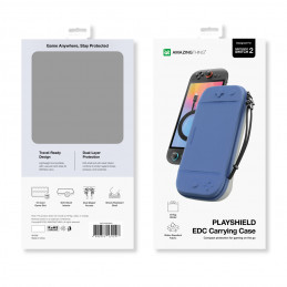 NUOSTABUS „PlayShield EDC“ apsauginis dėklas, skirtas „Nintendo Switch 2“ – mėlynas