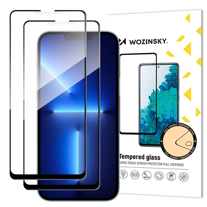 2 vnt. „Wozinsky Full Glue“ grūdinto stiklo rinkinys, skirtas „Samsung Galaxy M56“