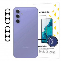 Juodas „Wozinsky“ viso fotoaparato stiklas, skirtas „Samsung Galaxy A17 / A17 5G“, 2 vnt. rinkinys