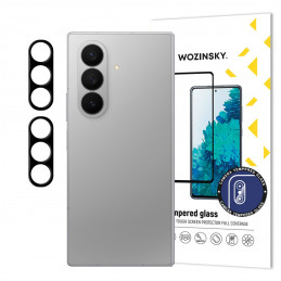 Juodas „Wozinsky“ viso fotoaparato stiklas, skirtas „Samsung Galaxy Z Fold 7“, 2 vnt. rinkinys