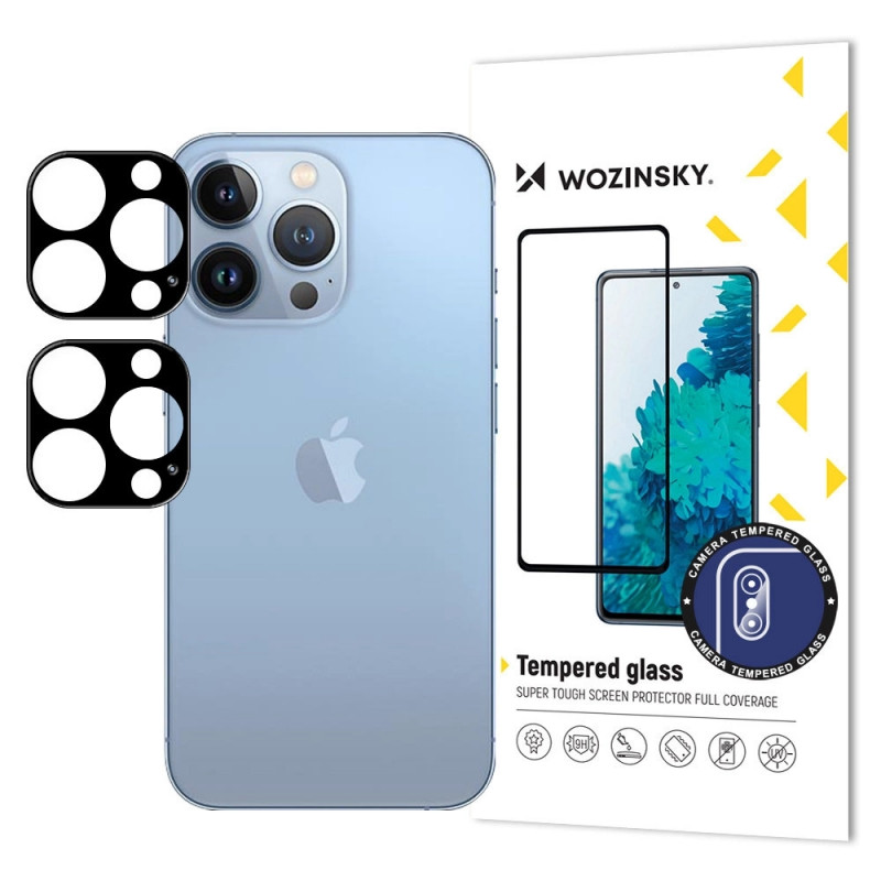 „Wozinsky“ viso fotoaparato stiklas, skirtas „iPhone 17 Air“, 2 vnt. rinkinys – juodas