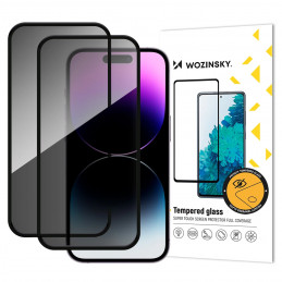 „Wozinsky Privacy Glass“ grūdintas stiklas, skirtas „iPhone 17 / 16 Pro“, 2 vnt. rinkinys