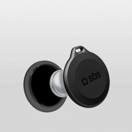 SBS Track My Circle vandeniui atsparus IP65 lokatorius, suderinamas su Apple Find My - juodas