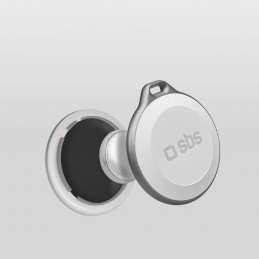 SBS Track My Circle vandeniui atsparus IP65 lokatorius, suderinamas su Apple Find My – baltas