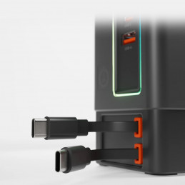 SBS maitinimo stotelė 6 viename su „MagSafe“, stovu ir USB-C laidais, 65 W – juoda