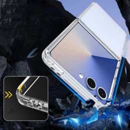 „Tech-Protect FlexAir“ hibridinis dėklas, skirtas „Samsung Galaxy Z Flip 7“ – skaidrus
