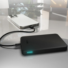 SBS Mag Power Qi2 5000 mAh išorinė baterija, suderinama su „MagSafe“ – juoda