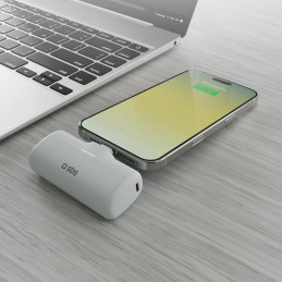 SBS EcoPower 5000 mAh 10W išorinė baterija su integruotu USB-C prievadu – pilka