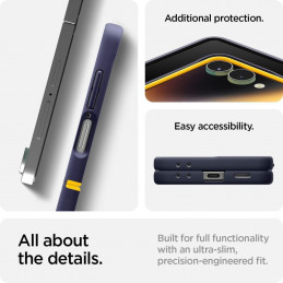 Nano Pop Mag MagSafe dėklas, skirtas Samsung Galaxy Z Flip 7 – tamsiai mėlyna ir geltona