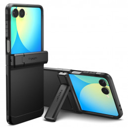 „Spigen Tough Armor Pro MagSafe“ dėklas, skirtas „Samsung Galaxy Z Flip 7“ – juodas
