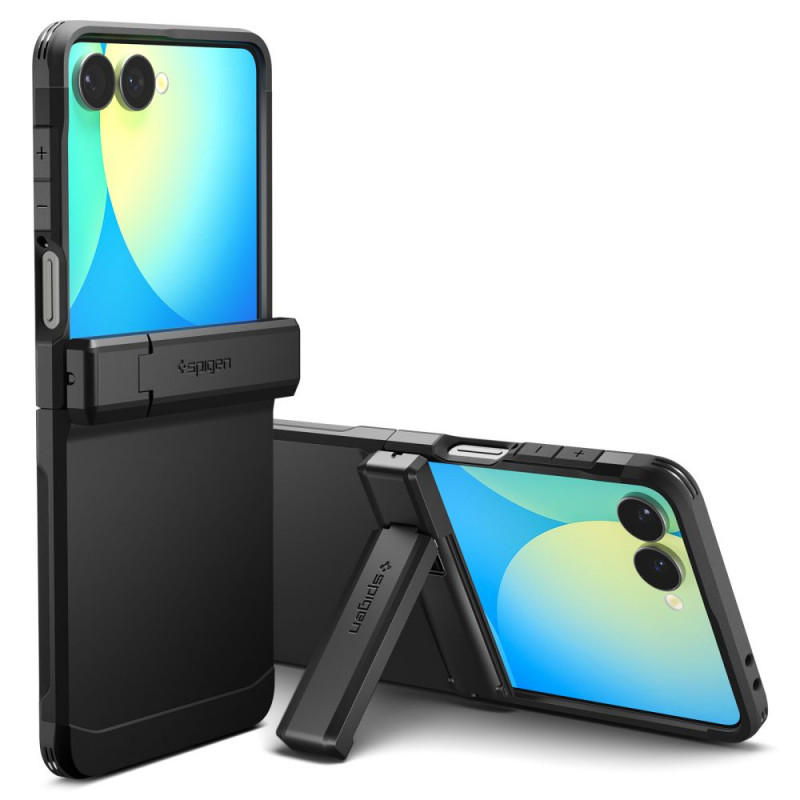 „Spigen Tough Armor Pro MagSafe“ dėklas, skirtas „Samsung Galaxy Z Flip 7“ – juodas
