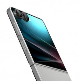 „Spigen Optik Pro HD Glas.TR EZ Fit“ 2 kameros apsauginių stikliukų rinkinys, skirtas „Samsung Galaxy Z Flip 7“ – juodas