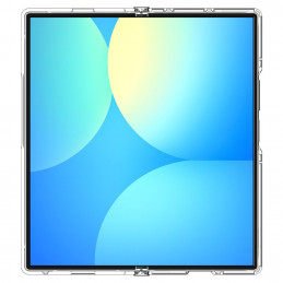 „Spigen Tough Armor Pro MagSafe“ dėklas, skirtas „Samsung Galaxy Z Fold 7“ – skaidrus ir baltas