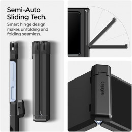 „Spigen Tough Armor Pro MagSafe“ dėklas, skirtas „Samsung Galaxy Z Flip 6 / 7 FE“ – juodas