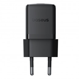 „Baseus Palm 1C“ 20 W sieninis įkroviklis (su „Baseus Mini White USB-C 60 W“ (20 V / 3 A) 1 m laidu) – juodas