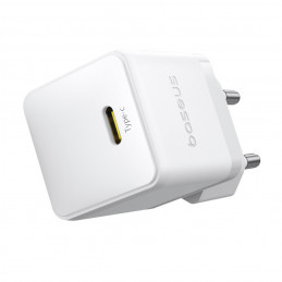 „Baseus Palm 1C“ 20 W sieninis įkroviklis (su „Baseus Mini White USB-C 60 W“ (20 V / 3 A) 1 m laidu) – baltas