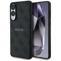 „Guess 4G Ring Classic Logo MagSafe“ dėklas, skirtas „Samsung Galaxy S25 Edge“ – juodas