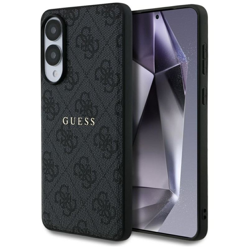 „Guess 4G Ring Classic Logo MagSafe“ dėklas, skirtas „Samsung Galaxy S25 Edge“ – juodas
