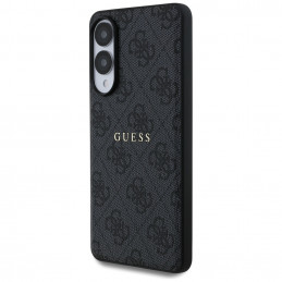 „Guess 4G Ring Classic Logo MagSafe“ dėklas, skirtas „Samsung Galaxy S25 Edge“ – juodas
