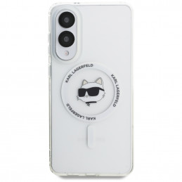 Karl Lagerfeld „MagSafe“ dėklas su „Button Choupette Head“ logotipu ir logotipu, skirtas „Samsung Galaxy S25 Edge“ – bal...