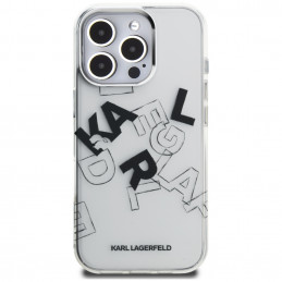„Karl Lagerfeld IML Sketched Graphic“ dėklas, skirtas „iPhone 16 Pro Max“ – skaidrus