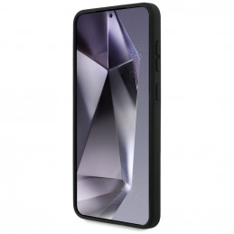 Karl Lagerfeld silikoninis „MagSafe“ dėklas su „Heads And Circle“ detalėmis, skirtas „Samsung Galaxy S25 Edge“ – juodas