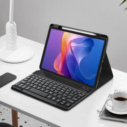 „Tech-Protect SC“ rašiklio dėklas, skirtas „Xiaomi Redmi Pad 2 11.0“ su klaviatūra – juodas