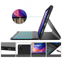 „Tech-Protect SC“ rašiklio dėklas, skirtas „Xiaomi Redmi Pad 2 11.0“ su klaviatūra – juodas