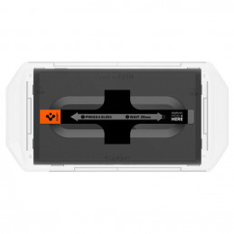 „Spigen Glas.Tr EZ FIT“ grūdinto stiklo 2 vnt. pakuotė, skirta „Nintendo Switch 2“ – skaidrus