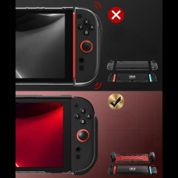 „Supcase Unicorn Beetle Pro“ dėklas, skirtas „Nintendo Switch 2“ – raudonas ir juodas