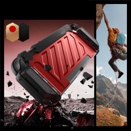 „Supcase Unicorn Beetle Pro“ dėklas, skirtas „Nintendo Switch 2“ – raudonas ir juodas