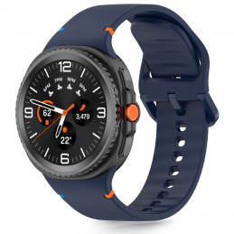 „Tech-Protect“ silikoninis dirželis, skirtas „Samsung Galaxy Watch 40/ 44/ 46 mm“ – tamsiai mėlynas