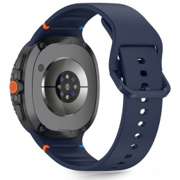 „Tech-Protect“ silikoninis dirželis, skirtas „Samsung Galaxy Watch 40/ 44/ 46 mm“ – tamsiai mėlynas