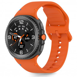 „Tech-Protect“ silikoninis dirželis, skirtas „Samsung Galaxy Watch 40/ 44/ 46 mm“ – oranžinis