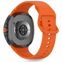 „Tech-Protect“ silikoninis dirželis, skirtas „Samsung Galaxy Watch 40/ 44/ 46 mm“ – oranžinis
