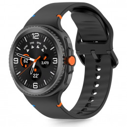 „Tech-Protect“ silikoninis dirželis, skirtas „Samsung Galaxy Watch 40/ 44/ 46 mm“ – juodas