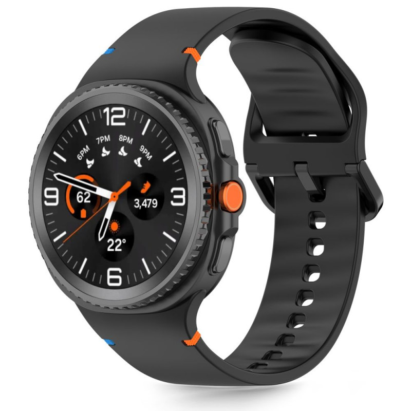 „Tech-Protect“ silikoninis dirželis, skirtas „Samsung Galaxy Watch 40/ 44/ 46 mm“ – juodas