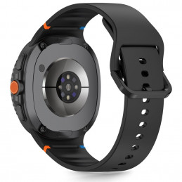 „Tech-Protect“ silikoninis dirželis, skirtas „Samsung Galaxy Watch 40/ 44/ 46 mm“ – juodas