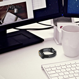 „Tech-Protect IconBand Air Strap“ skirtas „Xiaomi Smart Band 8 / 9 / 10“ / NFC – juodas ir pilkas