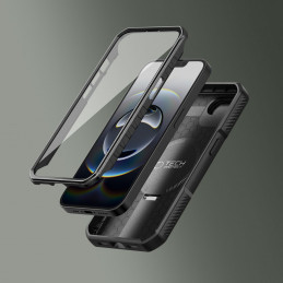 „Tech-Protect Kevlar Magsafe“ dėklas, skirtas „iPhone 16e“ – juodas