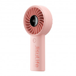 „Jisulife“ nešiojamasis ventiliatorius „Life4“, 3600 mAh, nešiojamas USB ventiliatorius – rožinis