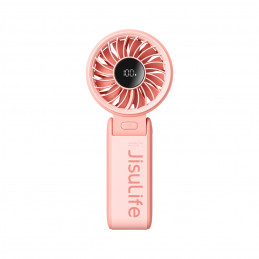 „Jisulife“ nešiojamasis ventiliatorius „Life7“, 3600 mAh, nešiojamas USB ventiliatorius – rožinis