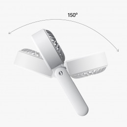 „Jisulife“ nešiojamasis ventiliatorius „Life7“ 3600mAh nešiojamasis USB ventiliatorius – pilkas