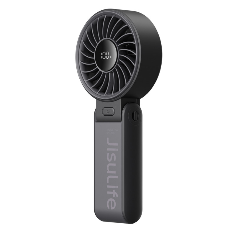 „Jisulife“ nešiojamasis ventiliatorius „Life7“, 3600 mAh, nešiojamas USB ventiliatorius – juodas