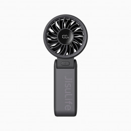 „Jisulife“ nešiojamasis ventiliatorius „Life7“, 3600 mAh, nešiojamas USB ventiliatorius – juodas