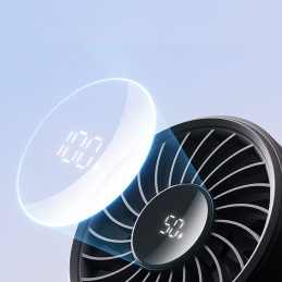 „Jisulife“ nešiojamasis ventiliatorius „Life7“, 3600 mAh, nešiojamas USB ventiliatorius – juodas