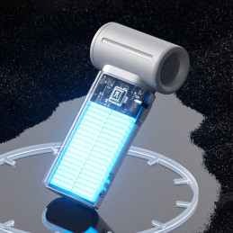 „Jisulife“ nešiojamas ventiliatorius „Life9“ 3600mAh nešiojamas mini pūstuvas USB ventiliatorius – pilkas