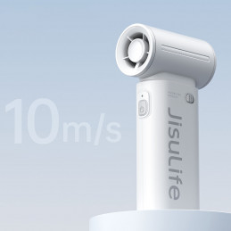 „Jisulife“ nešiojamas ventiliatorius „Life9“ 3600mAh nešiojamas mini pūstuvas USB ventiliatorius – pilkas